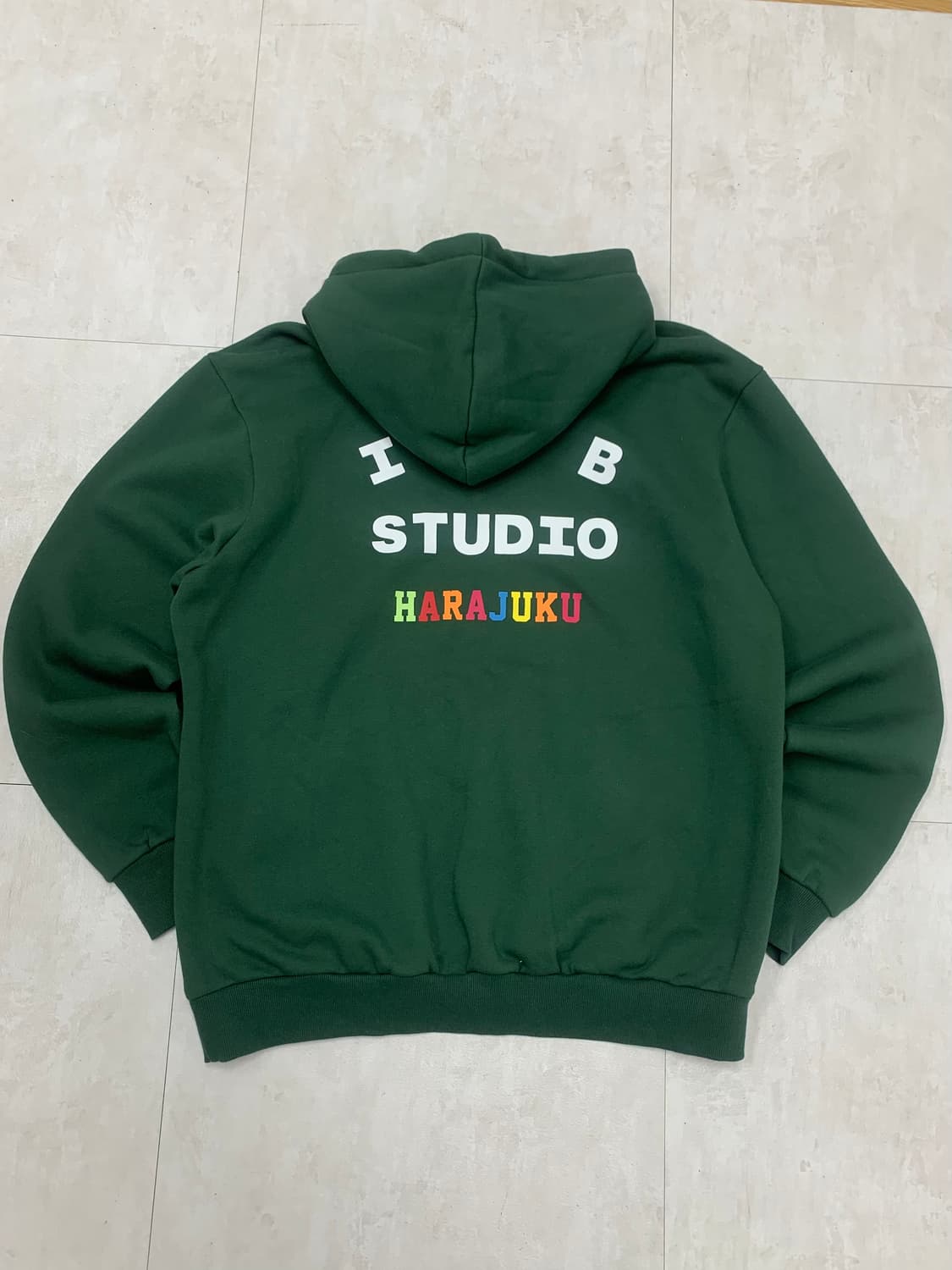 lab studio 그린 후드티 상품이미지1