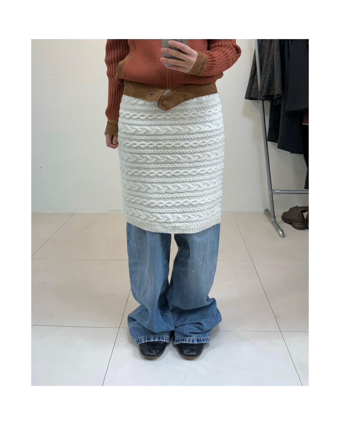 Beams lights 미디 스커트 상품이미지2