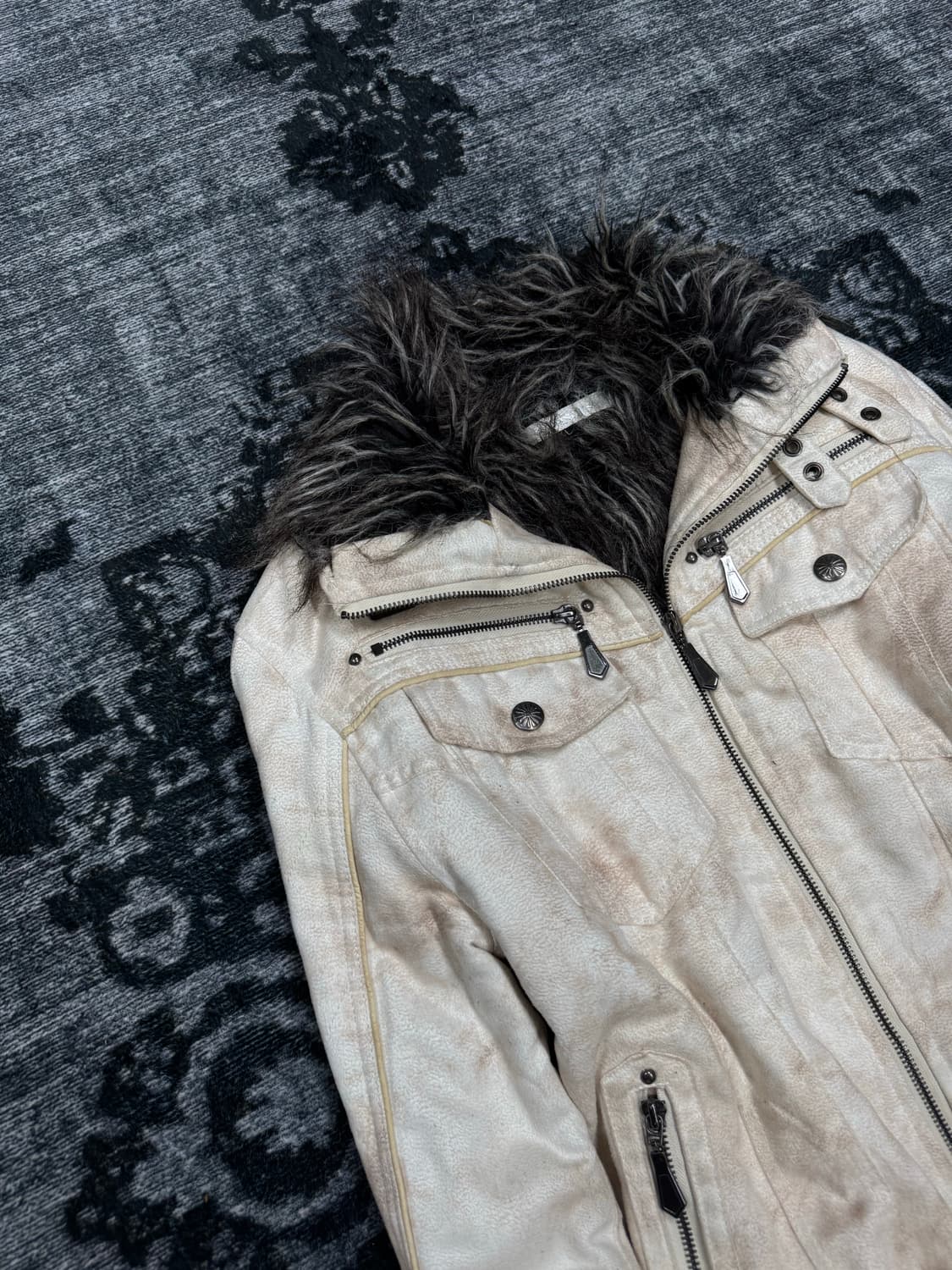 Scissors 00s vkei trimming fur jacket 상품이미지2