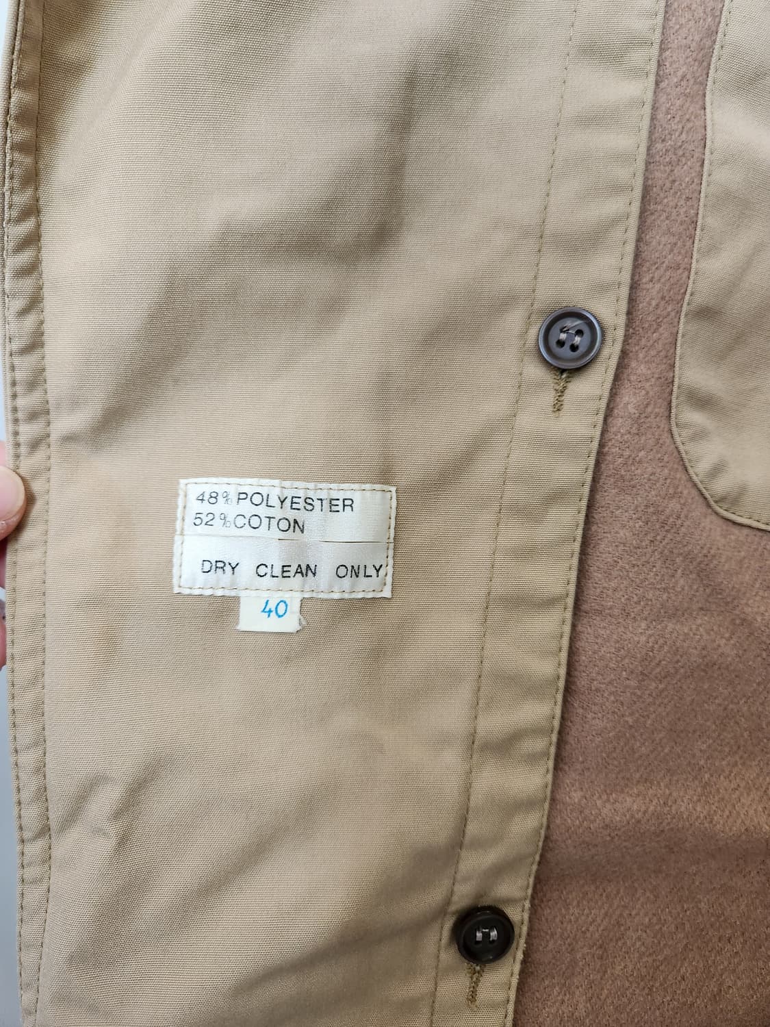 80s JC Penney 내피 탈착 트렌치 코트 상품이미지7