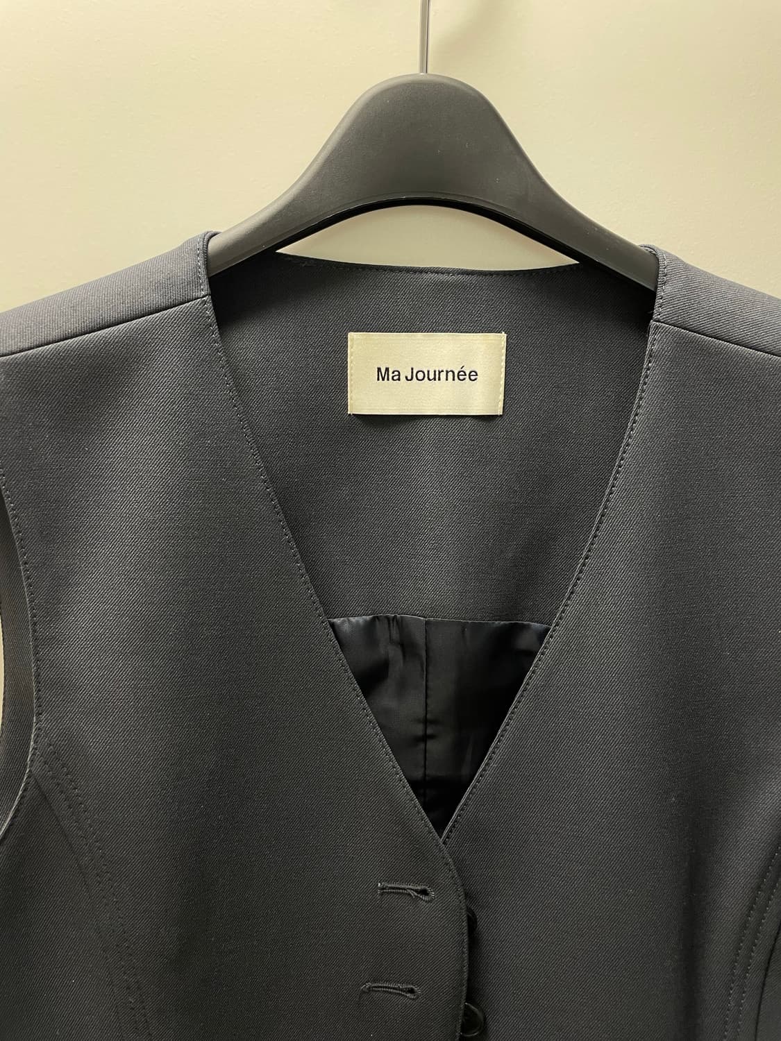 (제니 착용) 마조네 Slim detail vest 조끼 상품이미지6