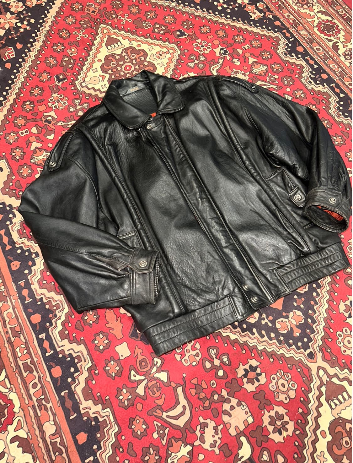 ( XL-2X) 가죽자켓 봄버자켓 레더자켓 워크웨어 아메카지 봄바자켓 상품이미지2