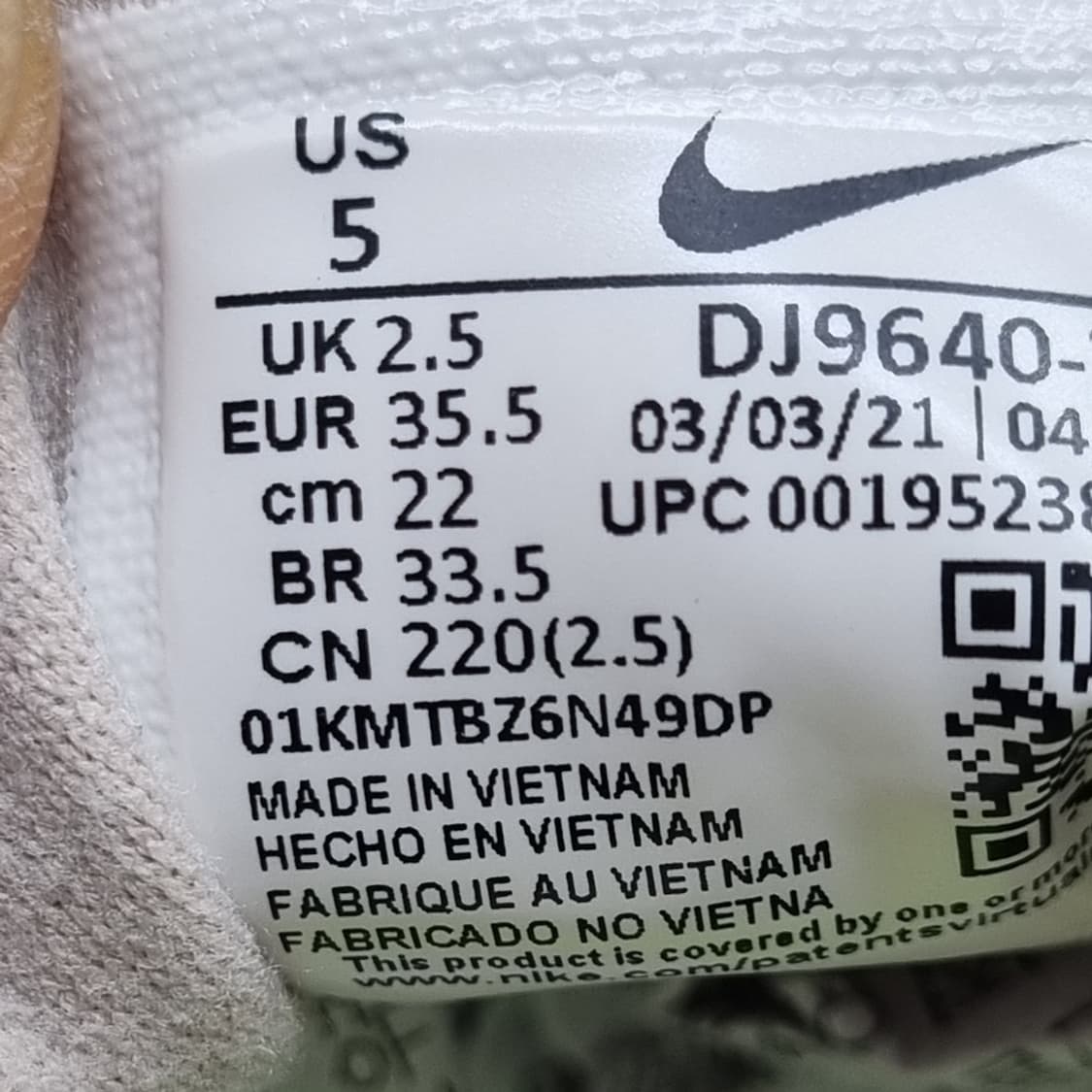 나이키 와플원 크레이터 운동화 220 상품이미지6