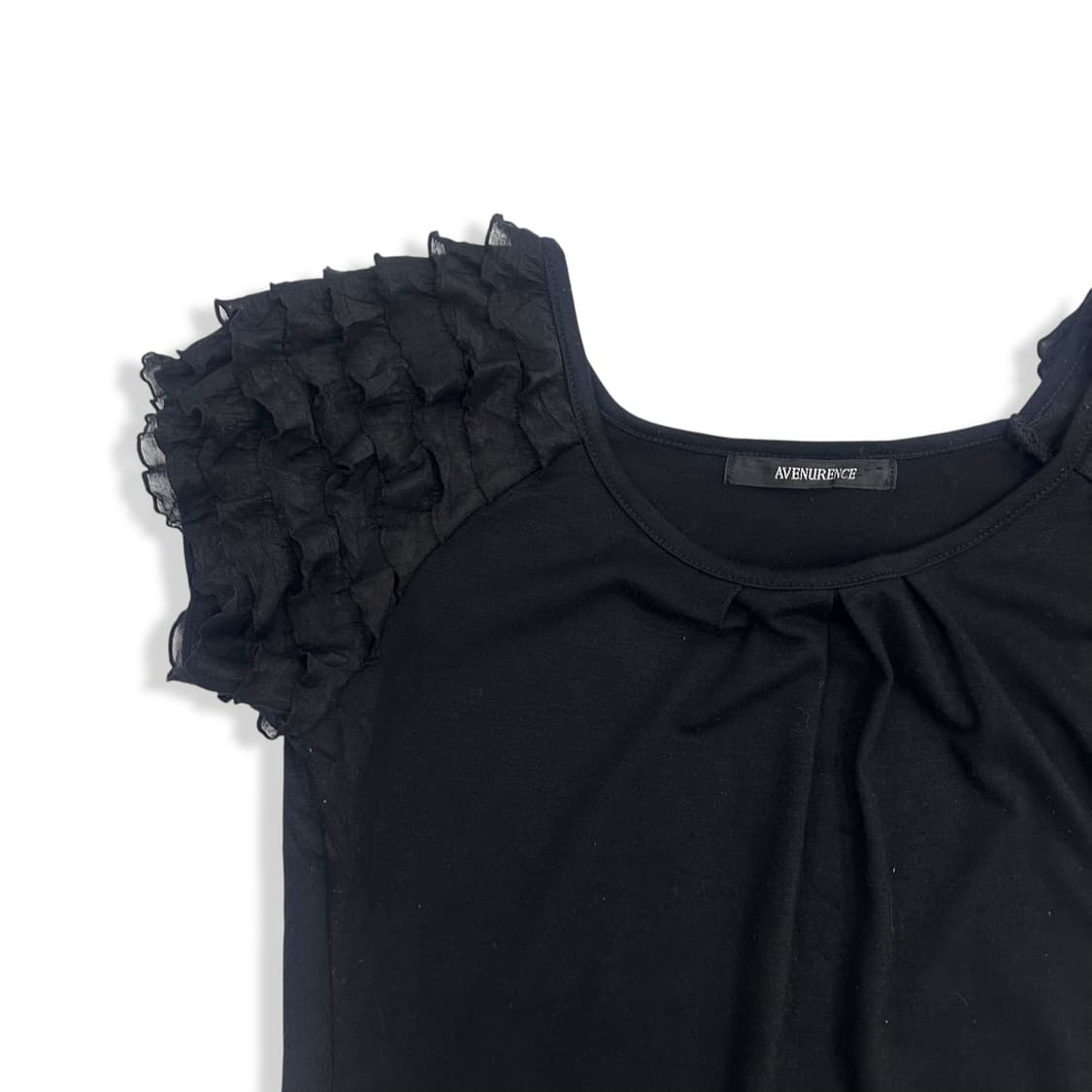 Frill Cap Shoulder Drape Top 상품이미지4