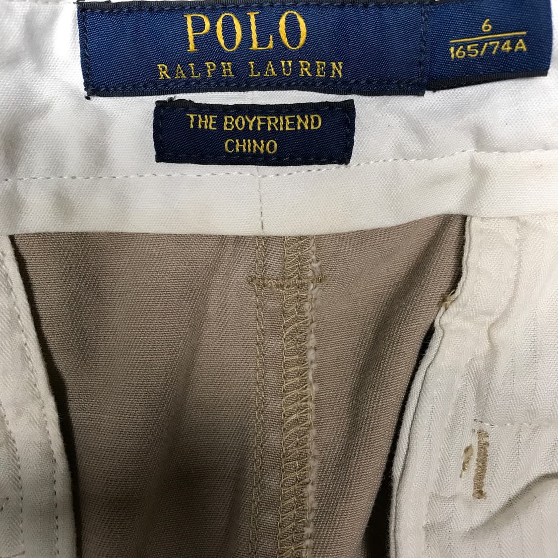 폴로 랄프로렌 베이지 치노 팬츠 6(W) 상품이미지5