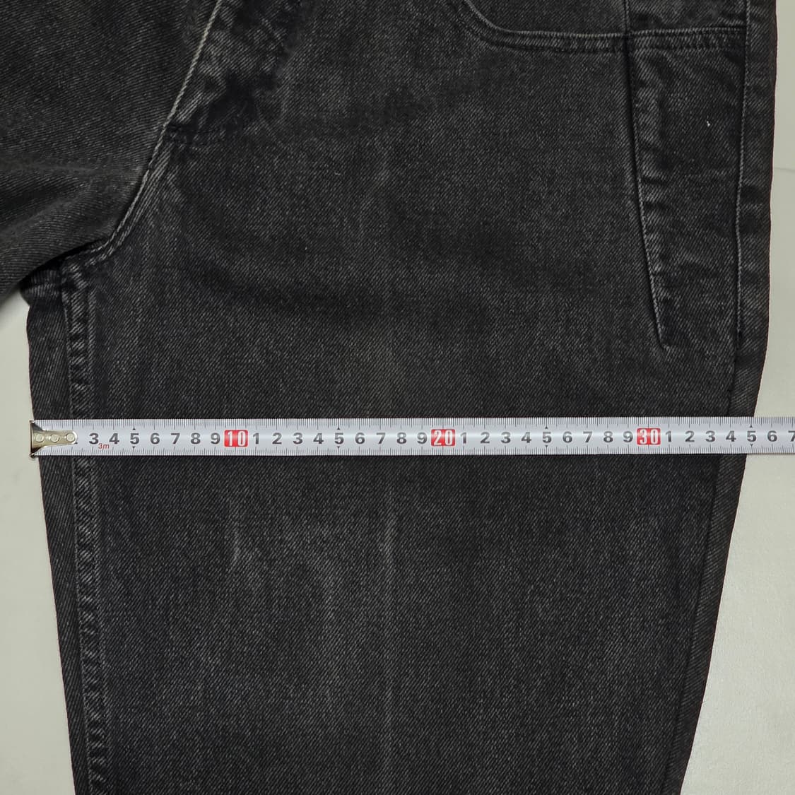 32) 90s Guess 흑청 와이드 데님팬츠 상품이미지7