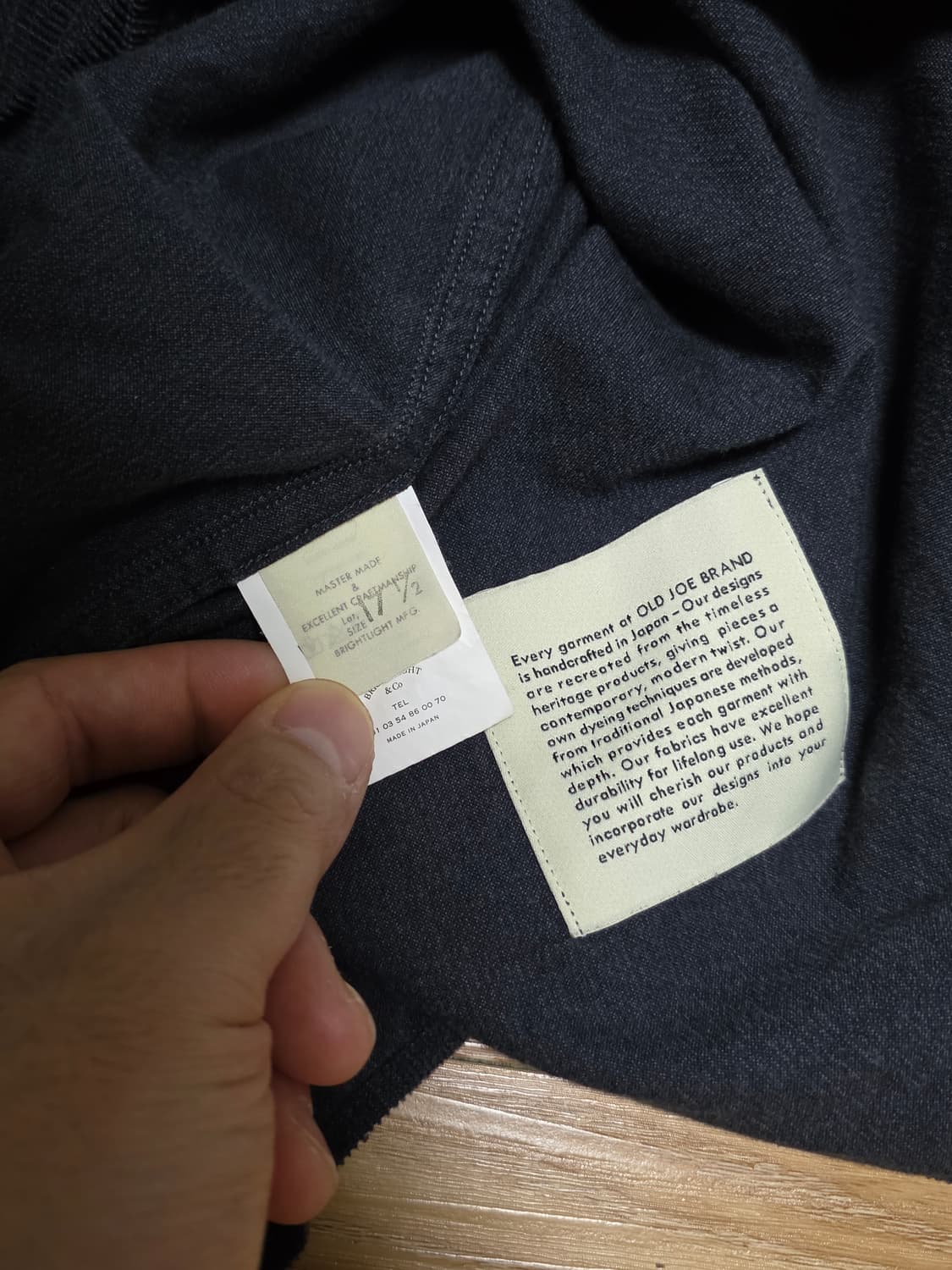 17 1/2size택포22만)22fw올드조 스왈로우 칼라셔츠 그라파이트 상품이미지6