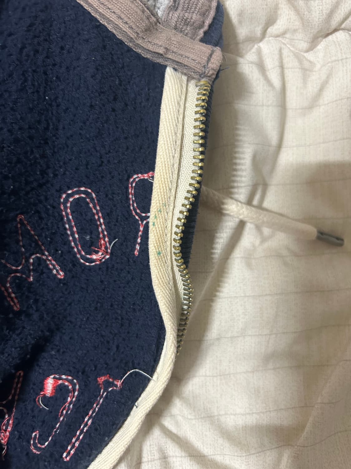 아베크롬비 아치 로고 네이비 후드집업 상품이미지7