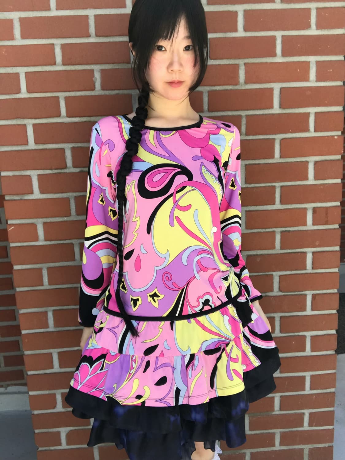 vintage paisley pattern frill top 상품이미지3