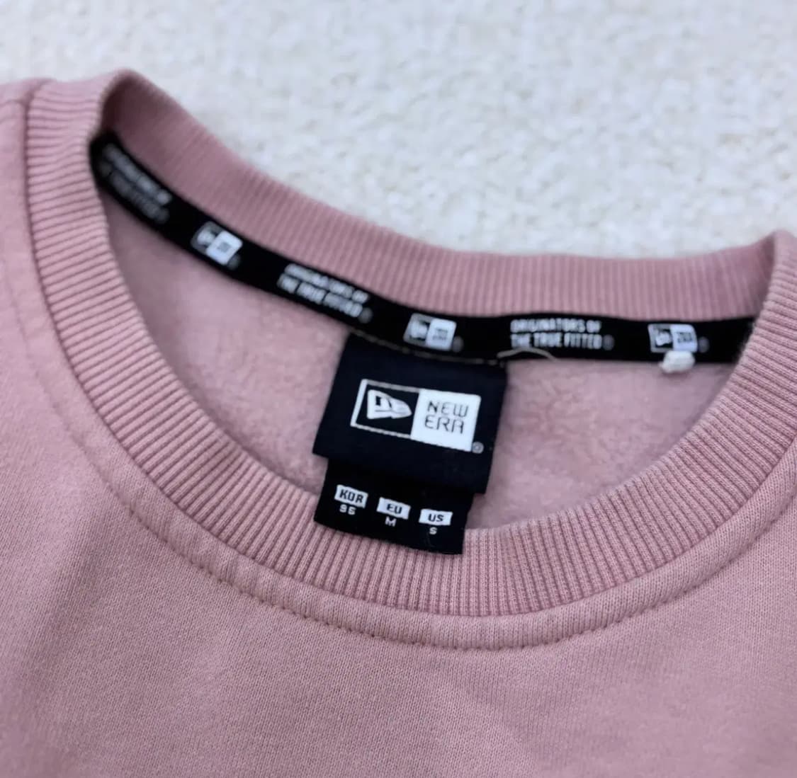 M 뉴에라 핑크 기모 맨투맨 티셔츠 0303E 상품이미지3