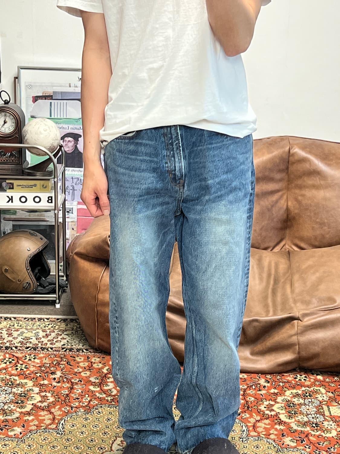 [33] 모드나인 MOD1W 와이드 데님 팬츠 상품이미지2