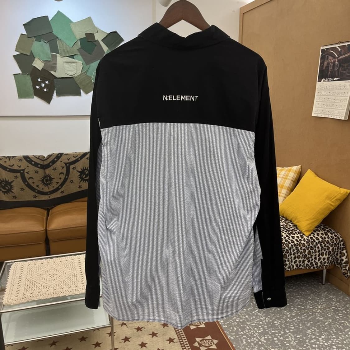 네스티킥 모던 시크 캐주얼 언발 스트라이프 셔츠 XL C10263 상품이미지4