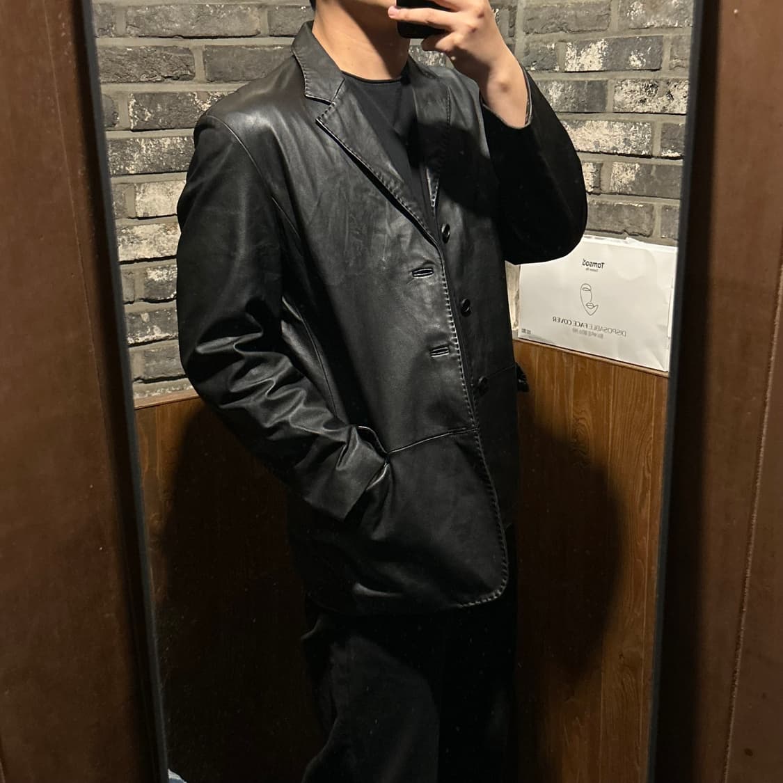XL) 빈티지 양가죽 리얼 레더 블레이저 자켓 상품이미지10