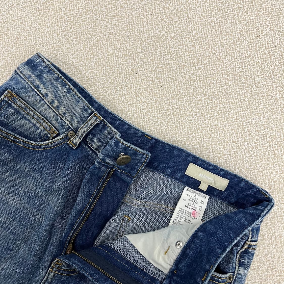 [27] 빈폴 가죽패치 워싱 데님 청바지 0115M1 상품이미지2