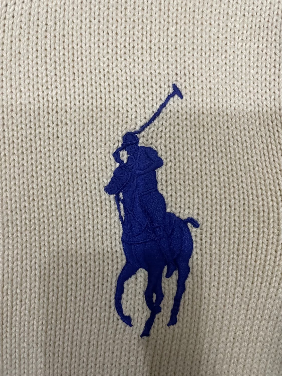 폴로 빅포니 코튼 니트 후드 집업 자켓 상품이미지4