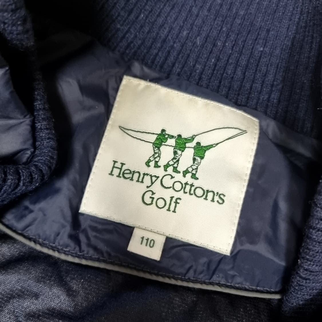 헨리코튼 오리털 네이비 패딩 니트 집업 점퍼(110) 상품이미지2