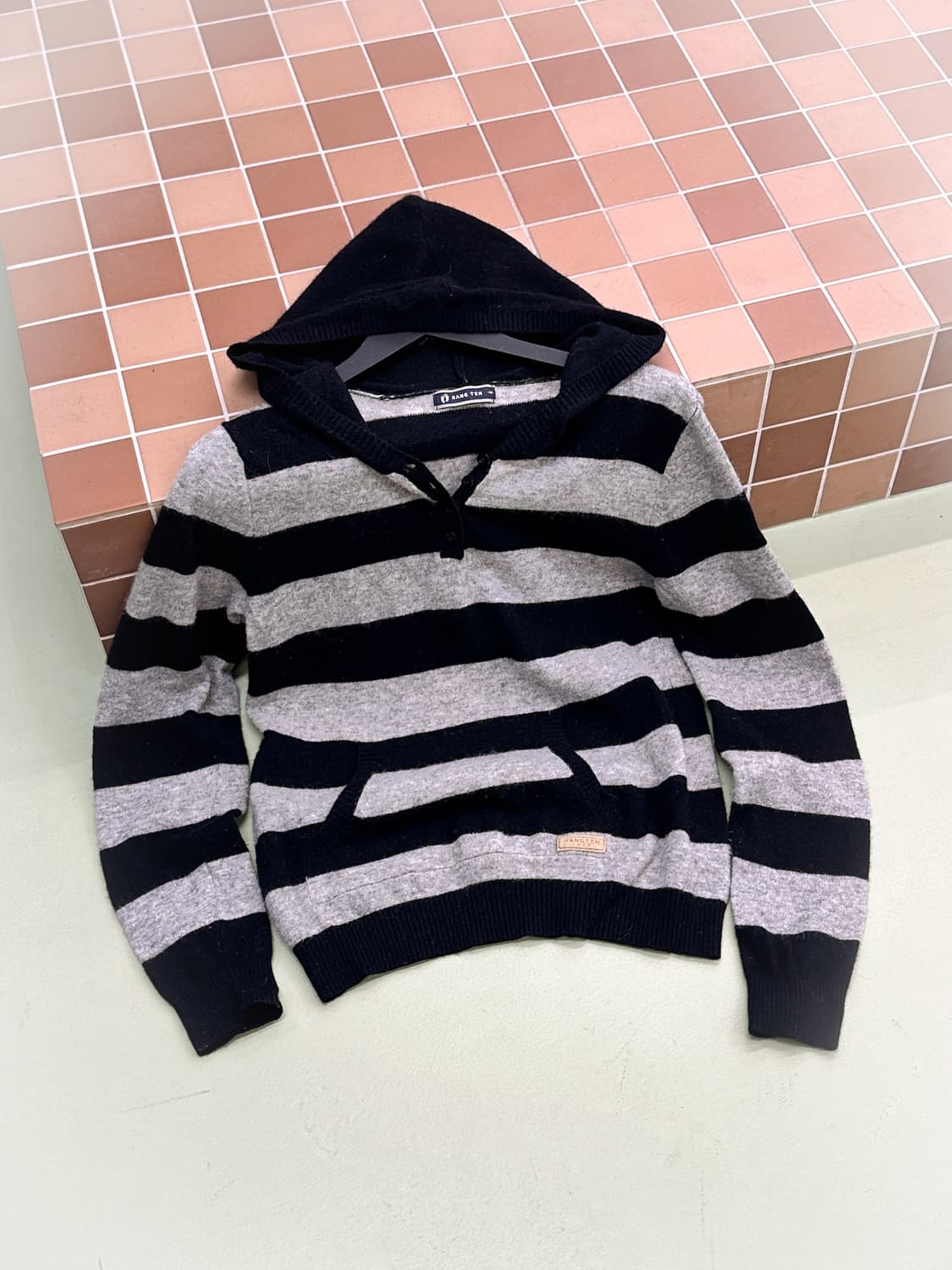 stripes knit hoody 상품이미지1