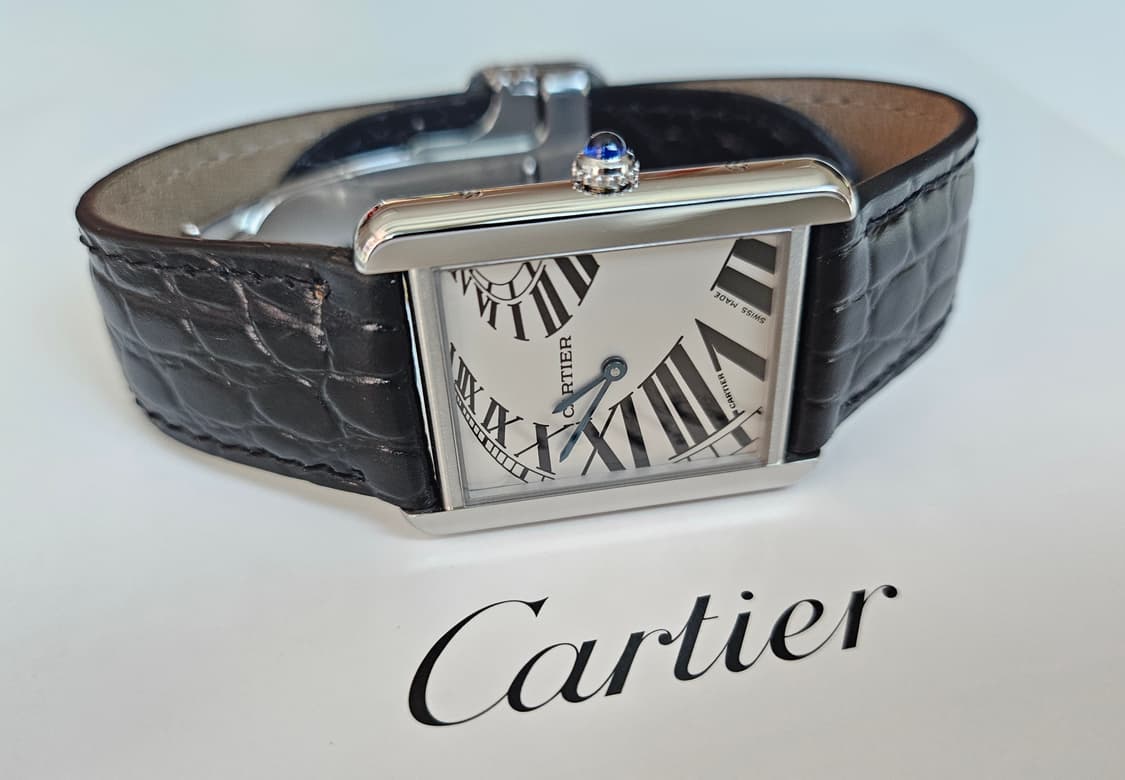 까르띠에 탱크솔로 스틸 라지 (피아노판) 상품이미지3