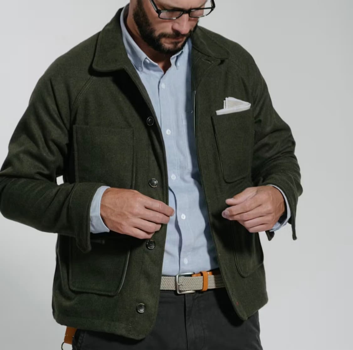 아폴리스 초어자켓 올리브 L 판매 상품이미지6