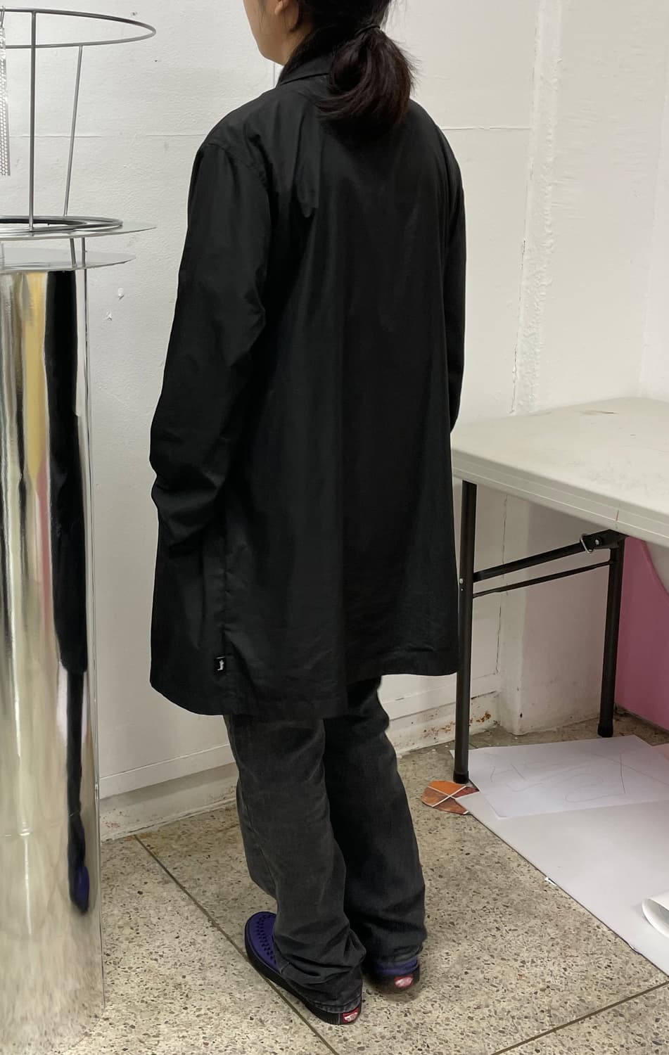 스투시 롱 코치자켓 블랙 M 상품이미지6