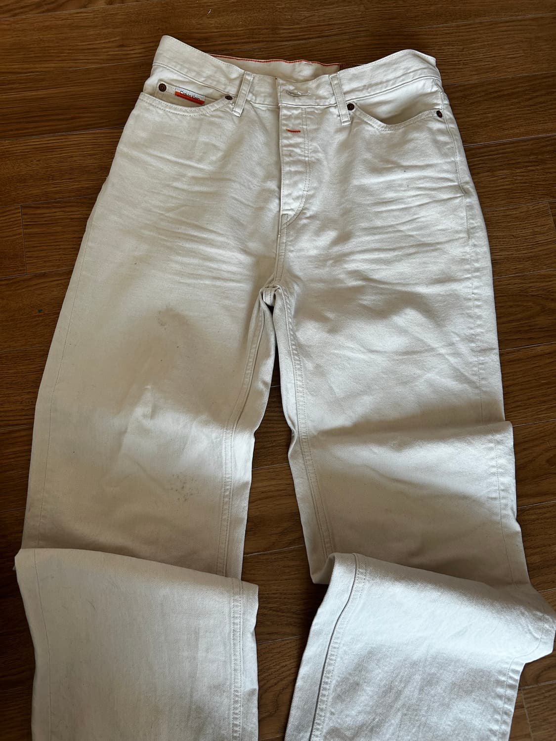 캘빈클라인 제니 베이지 데님 팬츠 (정품) 상품이미지2