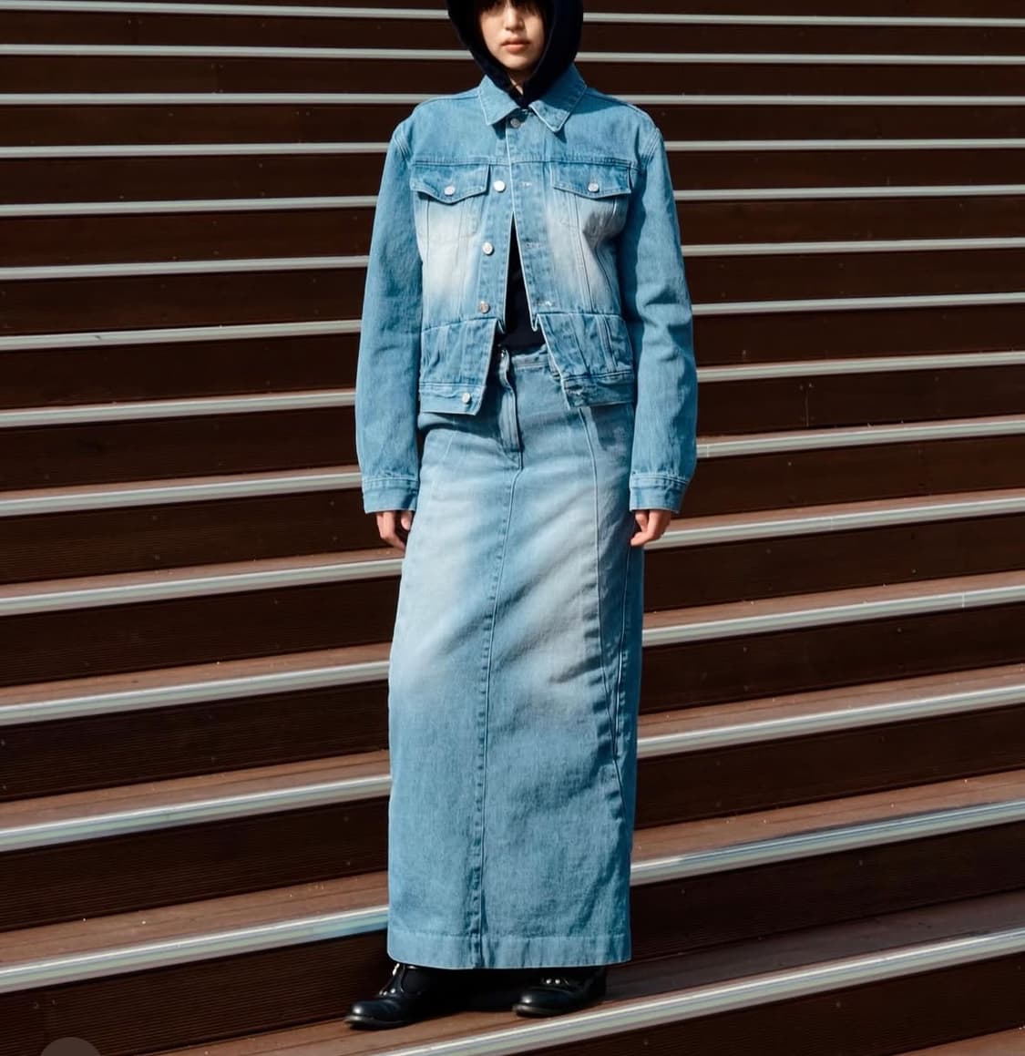 éé denim long skirt 상품이미지1