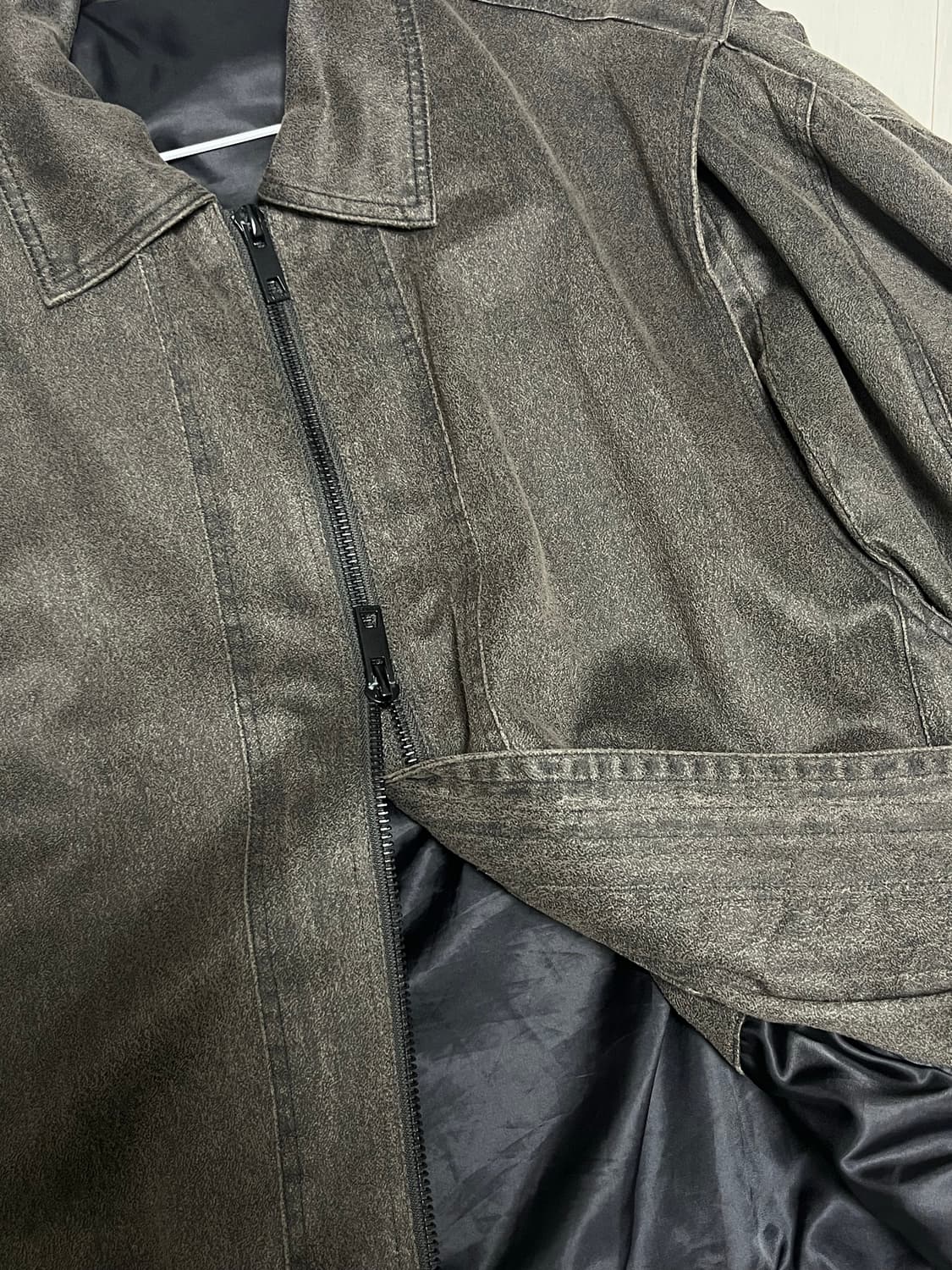 라퍼지스토어 버핑레더 오버핏 MA-1자켓 /size L 상품이미지6