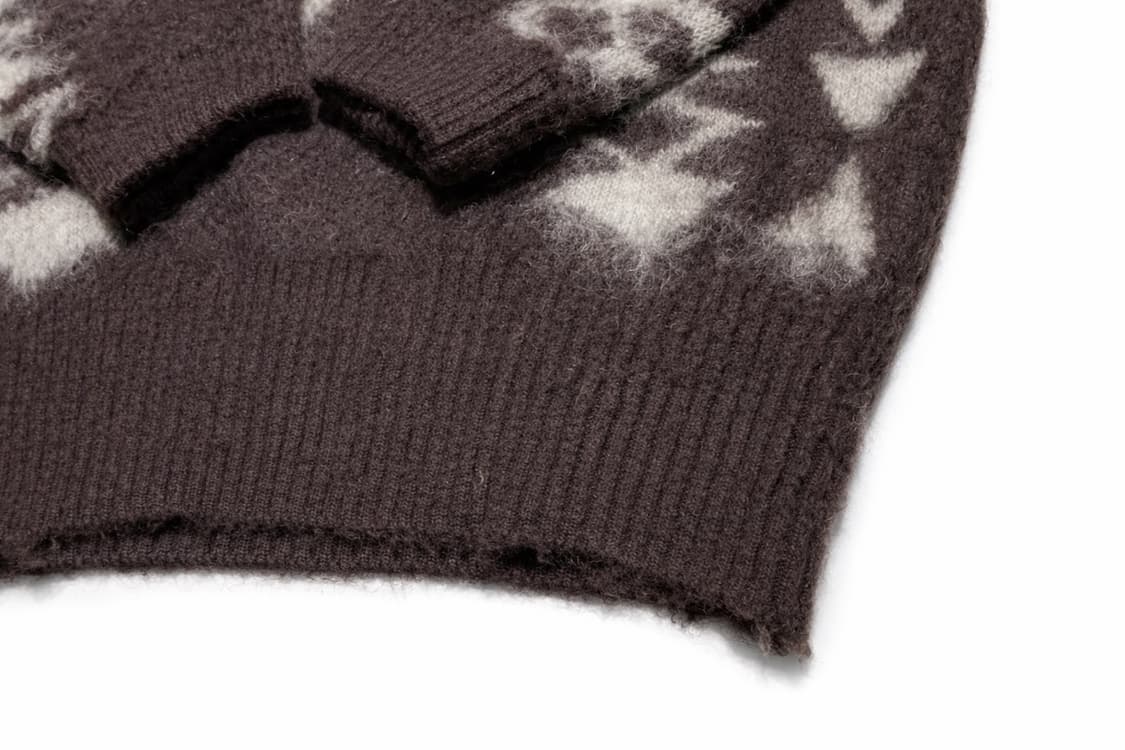 남이서팔 South2 West8 모헤어 울 니트 스웨터 브라운 L 상품이미지4