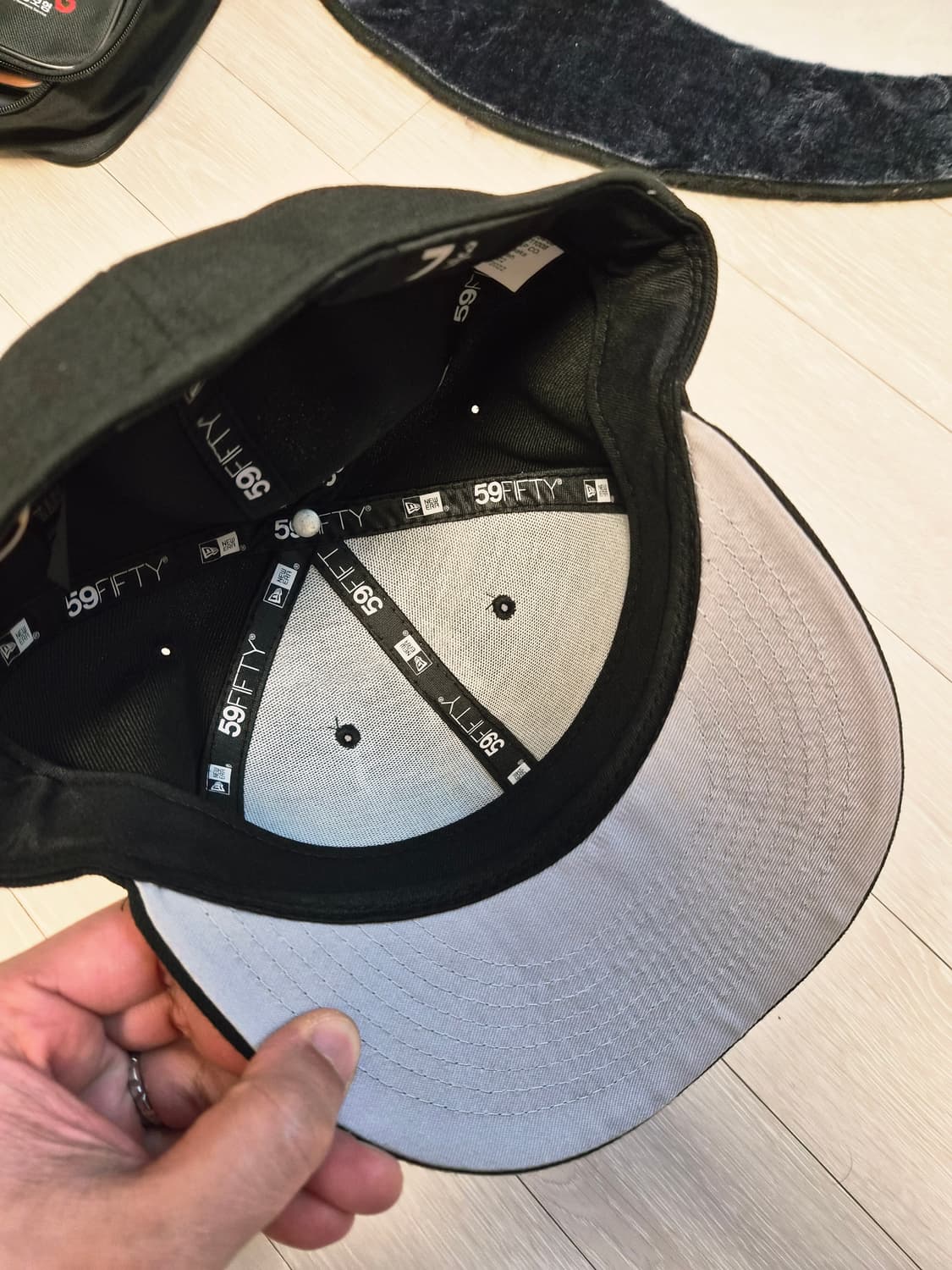 스투시 컬리 S 59피프티 뉴에라 캡 블랙 상품이미지2