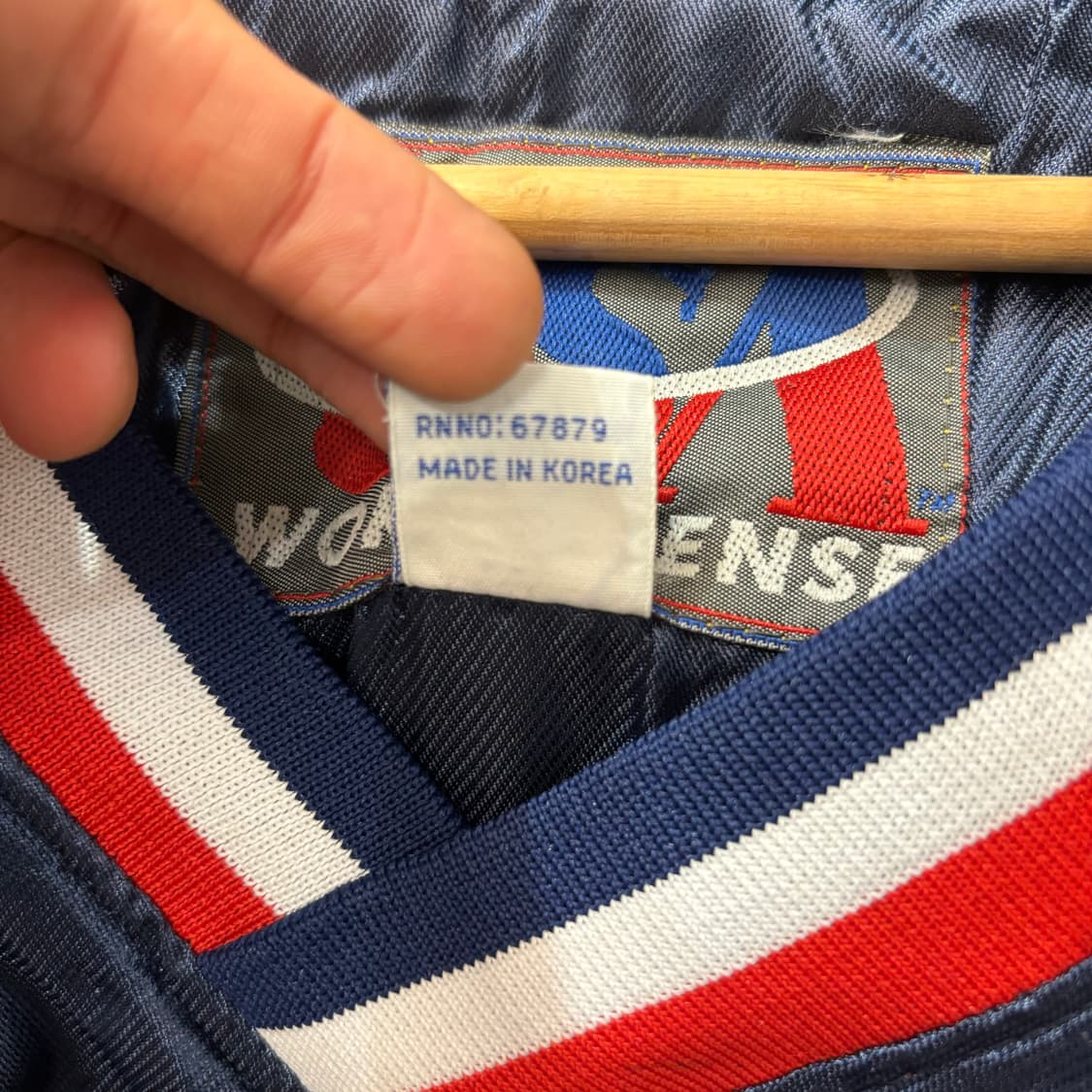 90s USA 월드 센스 하워드 네이비 웜업 2XL 상품이미지6