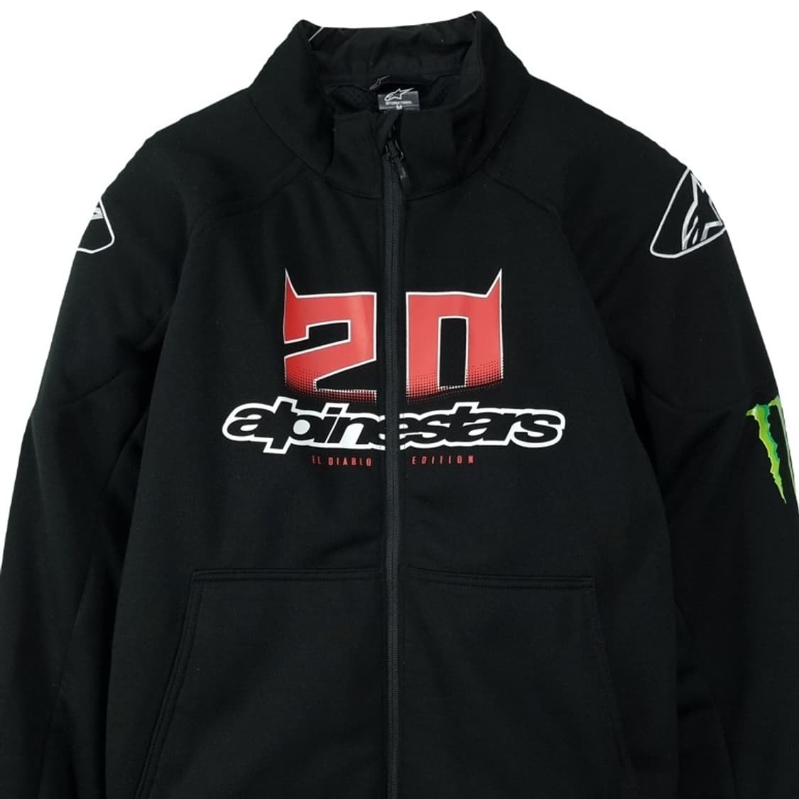 [알파인스타] 몬스터 바이커 라이딩 아머 집업 자켓 블랙 M18559 상품이미지4