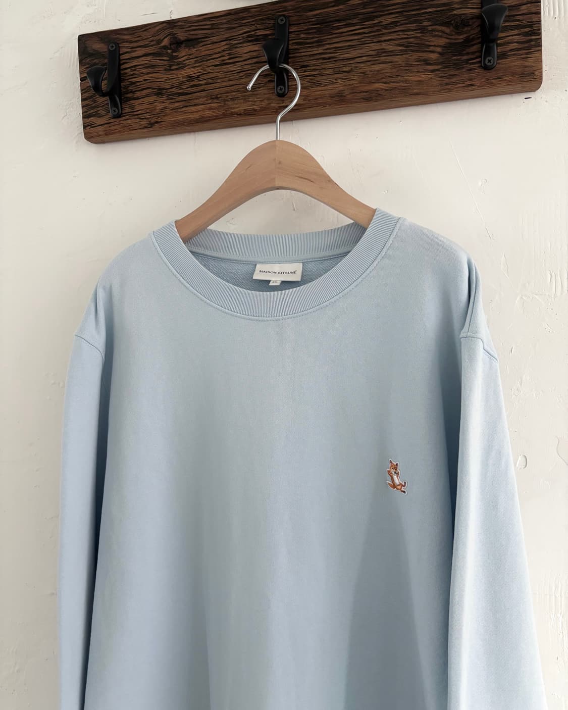 MaisonKitsune 메종키츠네 폭스패치 스카이블루컬러 스웻셔츠 상품이미지4