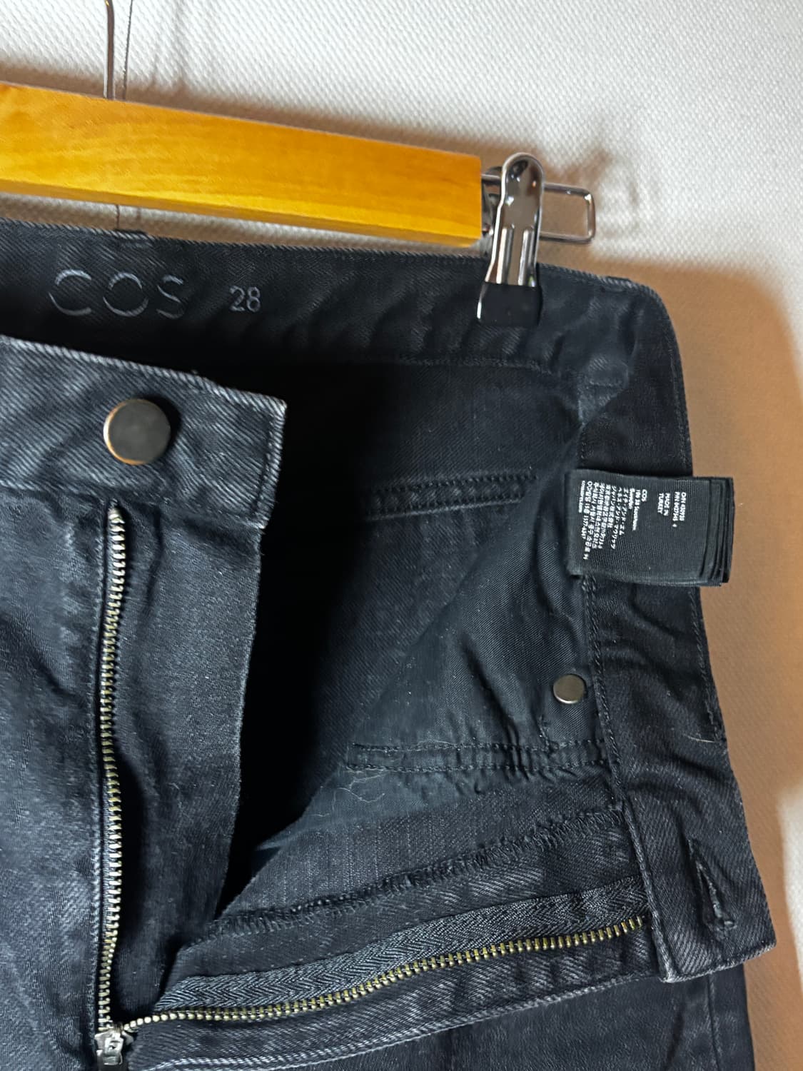 택포/S급) 코스 블랙 데님 진 팬츠  상품이미지6