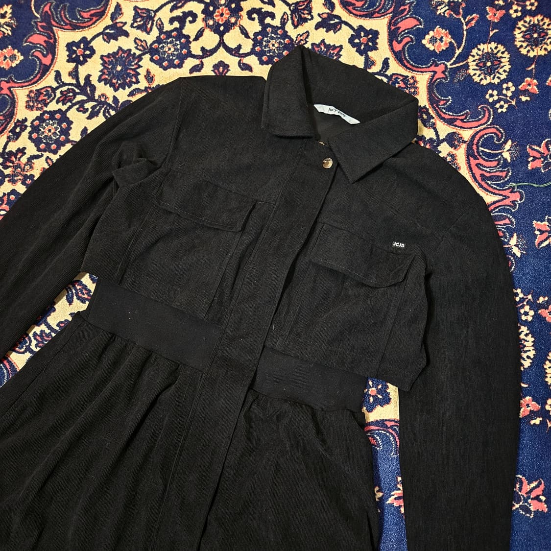 쥬시쥬디 24ss 코듀로이 셔츠형 맥시 원피스 상품이미지2