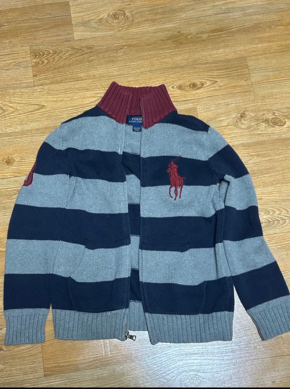 폴로 빅포니 니트집업 상품이미지1