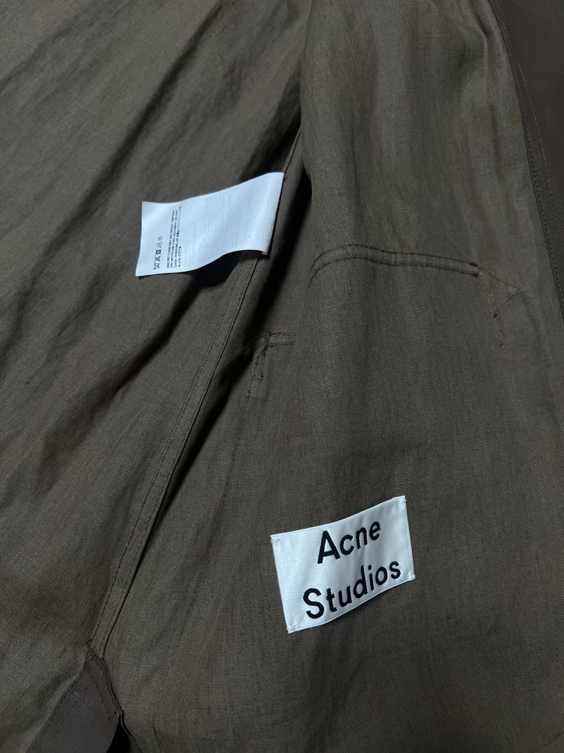 빈티지 아크네 린넨 롱 자켓 상품이미지6