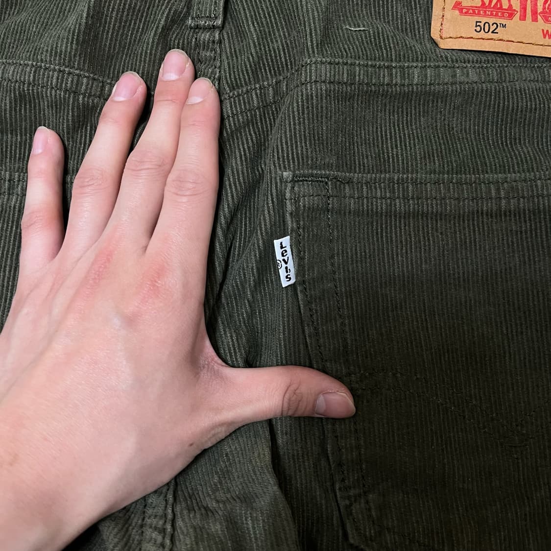 리바이스 502 화이트탭 레귤러 코듀로이 팬츠 32  상품이미지6
