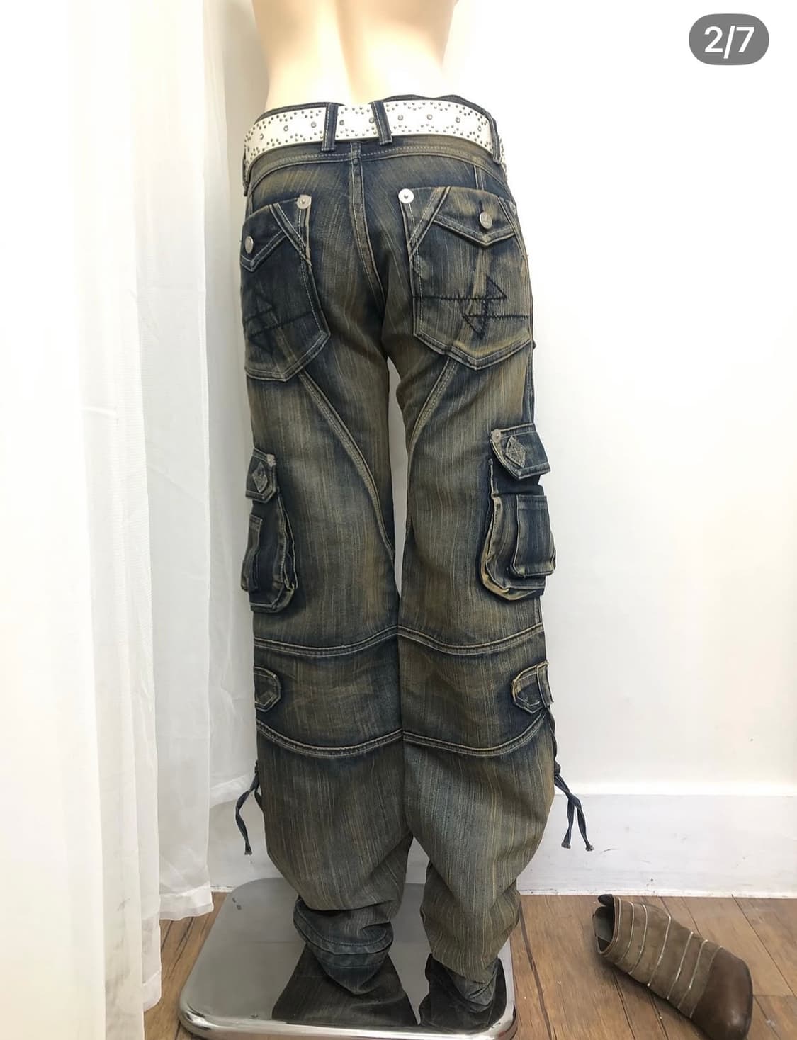 빈티지 카고팬츠 washed multi pocket cargo pants 상품이미지2