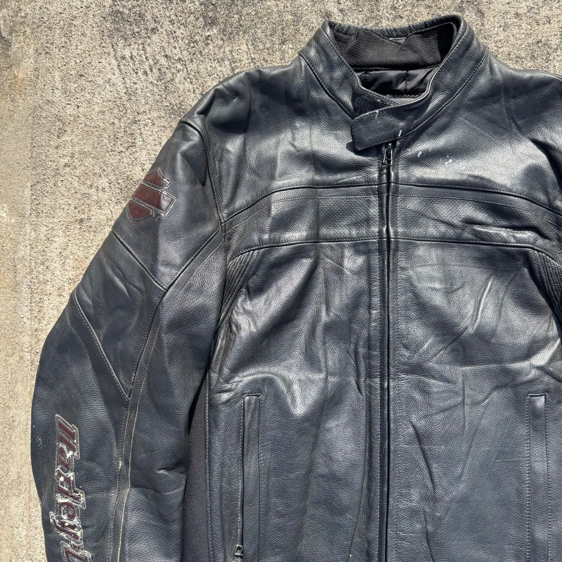 [M~L] 할리데이비슨 싱글 라이더 가죽 자켓 상품이미지5