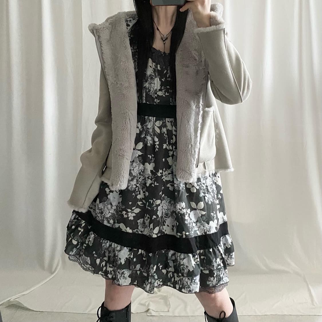 axes femme charcoal dress 상품이미지5