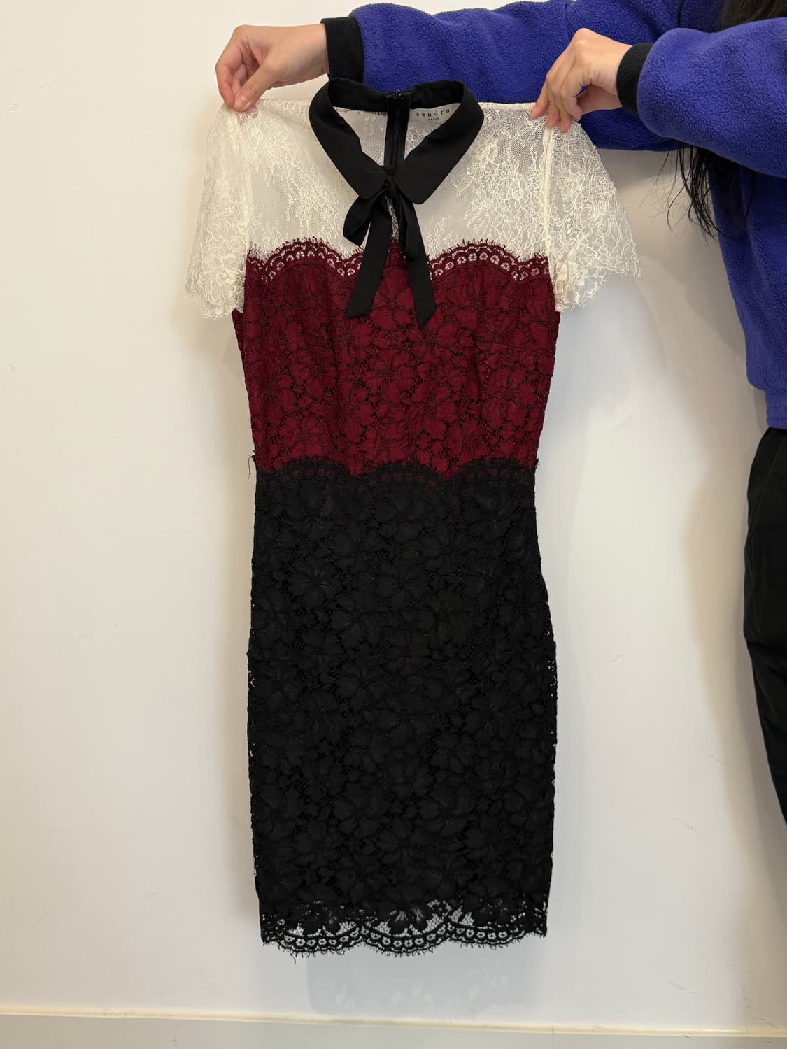 산드로 로잔 리본 원피스 사이즈 1 상품이미지1