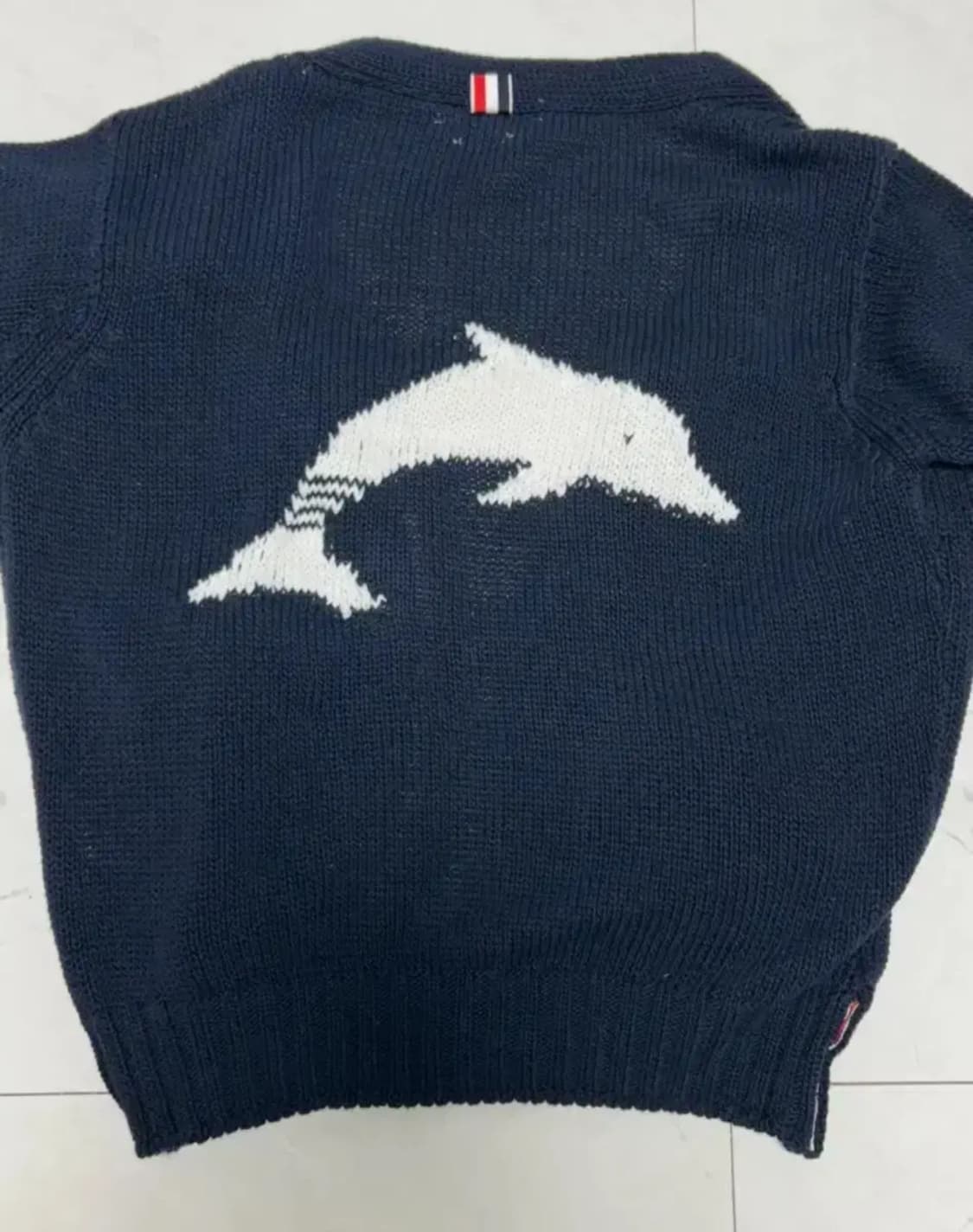 톰브라운 돌핀 돌고래 가디건 네이비 3 상품이미지3