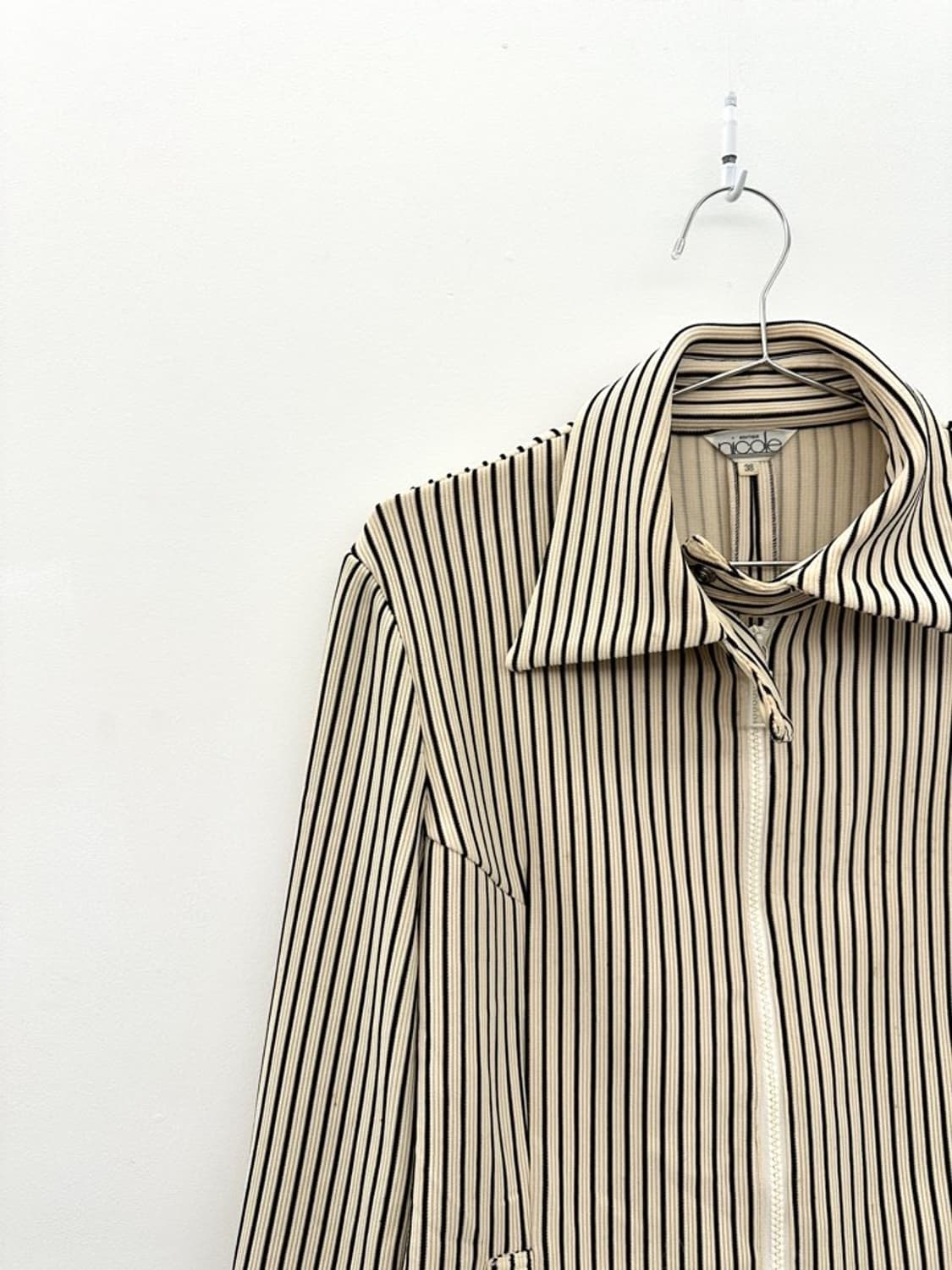 NICOLE stripe 2 buckle jacket / ivory 상품이미지3