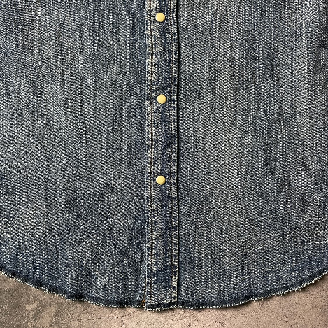 WRANGLER 랭글러 빈티지 웨스턴 코튼 데님 셔츠 A00611 상품이미지5