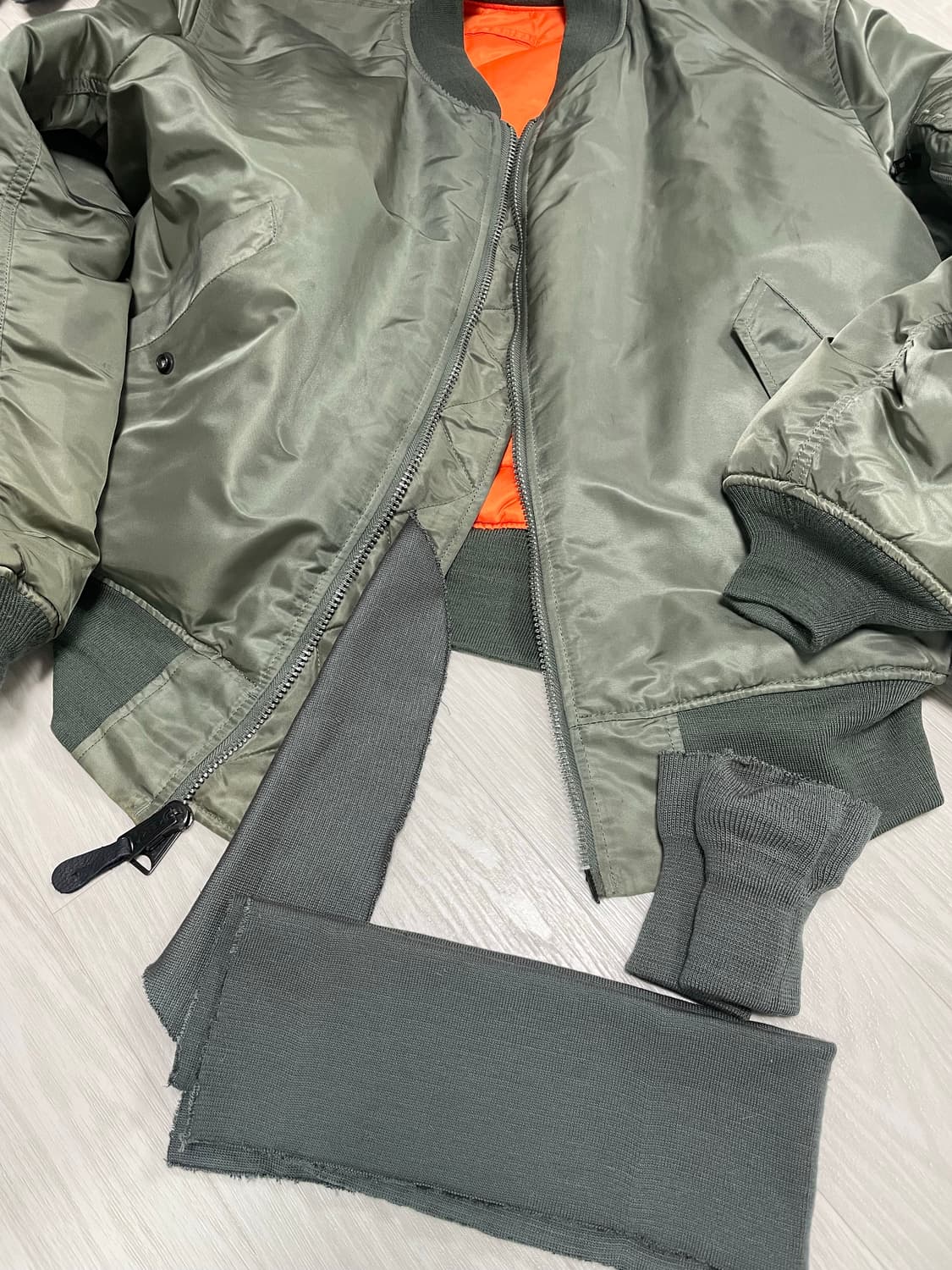 ma-1 시보리 sage green set usa repair 상품이미지2