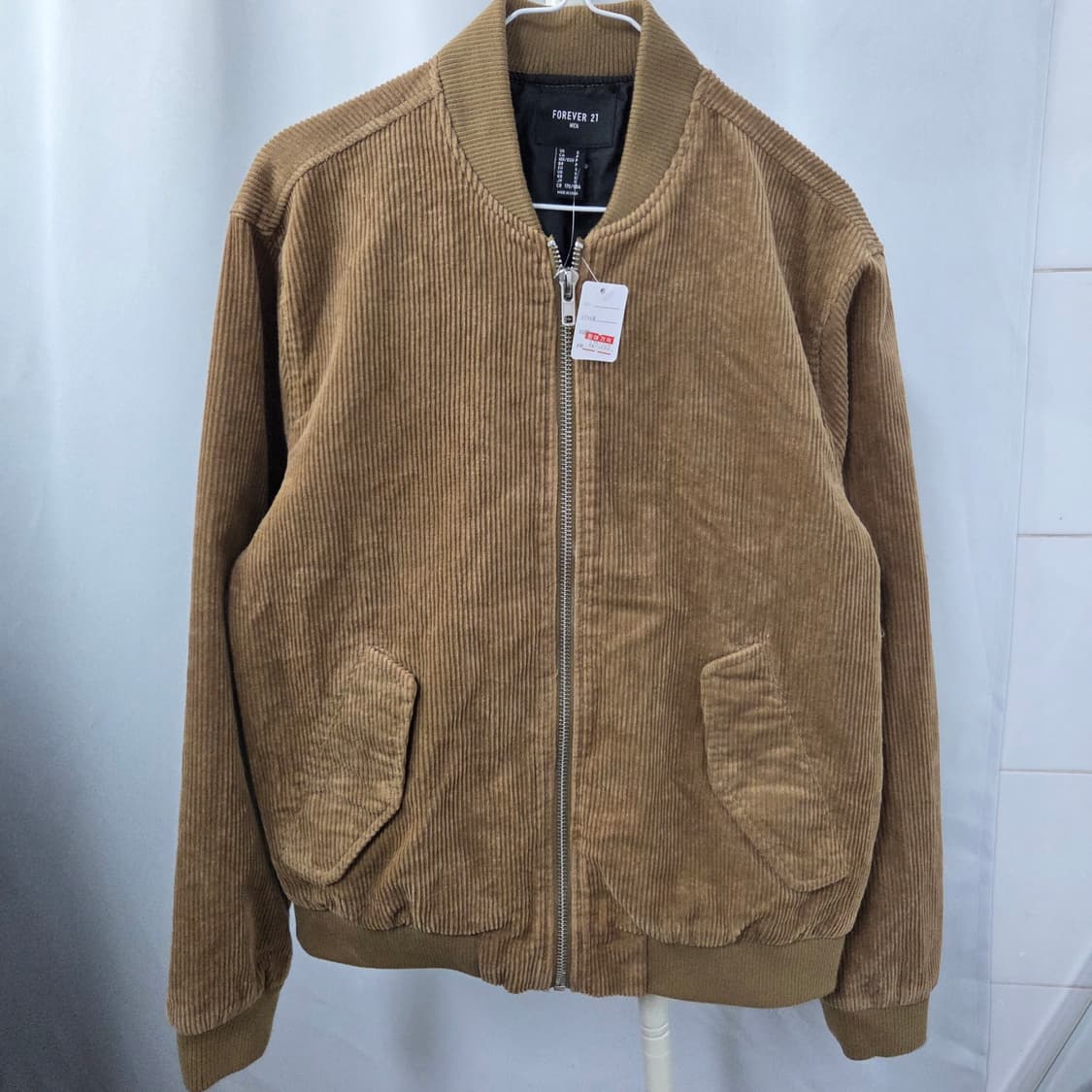 55/110 포에버21 코듀로이 골덴 자켓 점퍼 브라운 상품이미지1