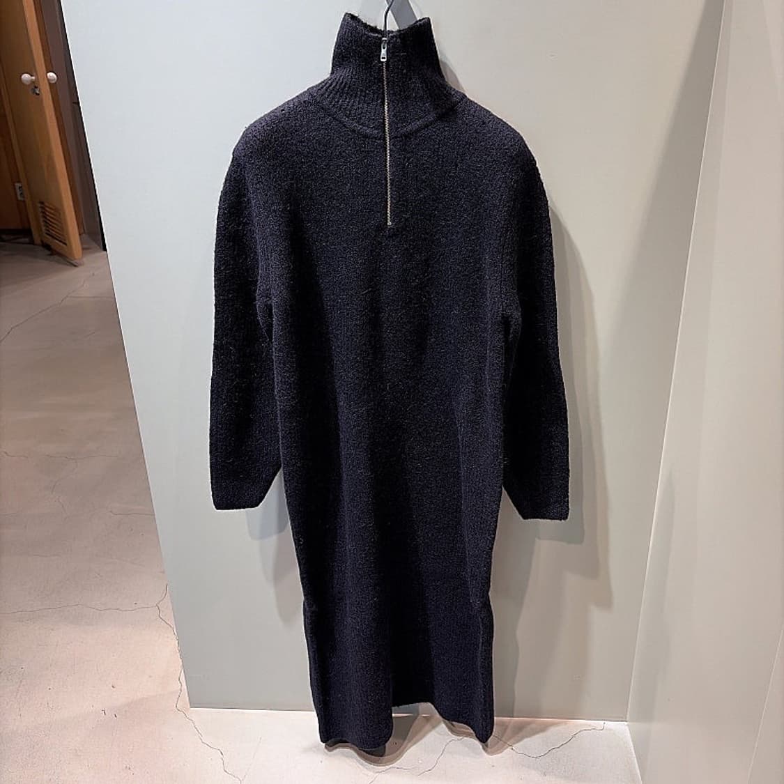 (정품/새상품) 폼 더 스토어 여성 네이비 알파카 울 니트 드레스 상품이미지1