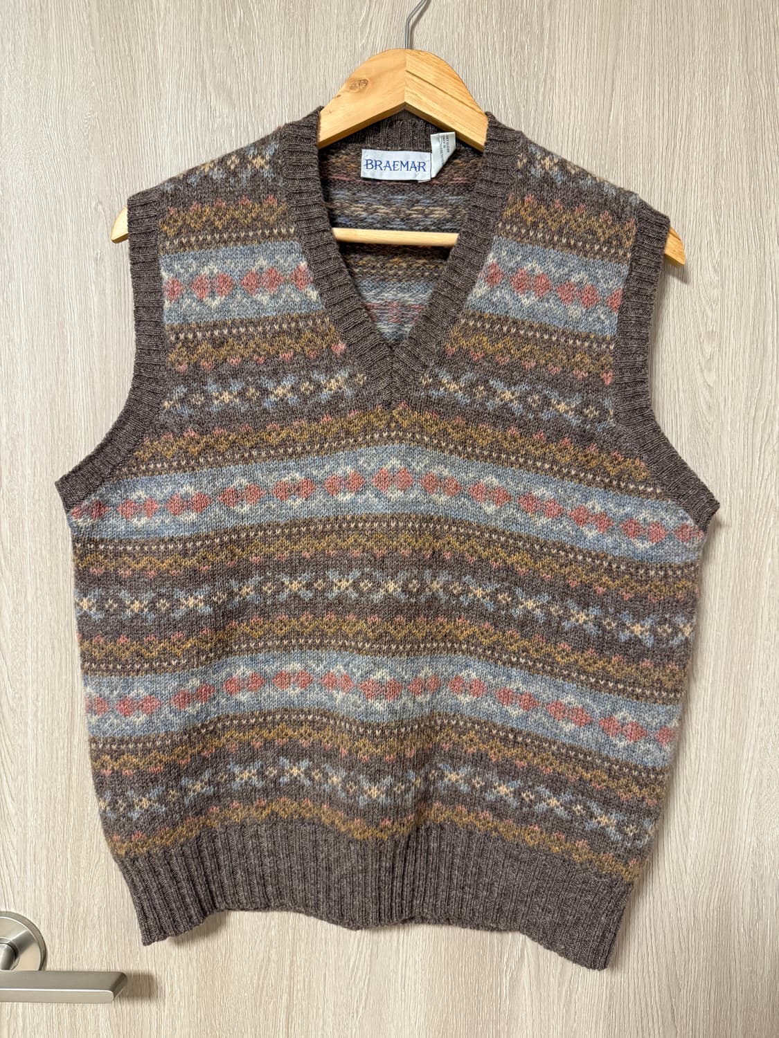 Braemar 페어아일 니트 조끼 베스트 상품이미지1