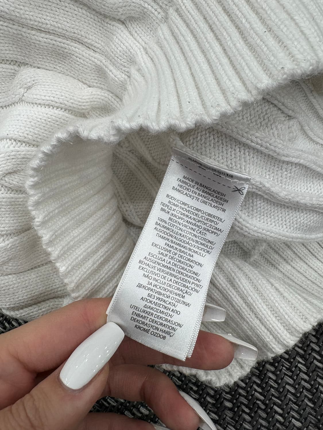 폴로 니트 화이트 상품이미지4