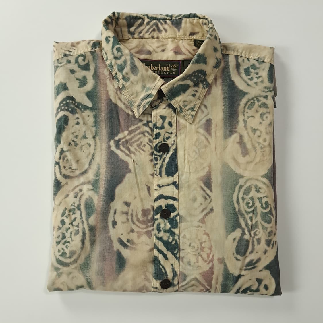 CK383 L 팀버랜드 90s 에스닉 페이즐리 반팔 셔츠 남방 상품이미지8
